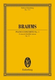 Brahms: Concerto No. 1 D minor Opus 15 (Study Score) published by Eulenburg